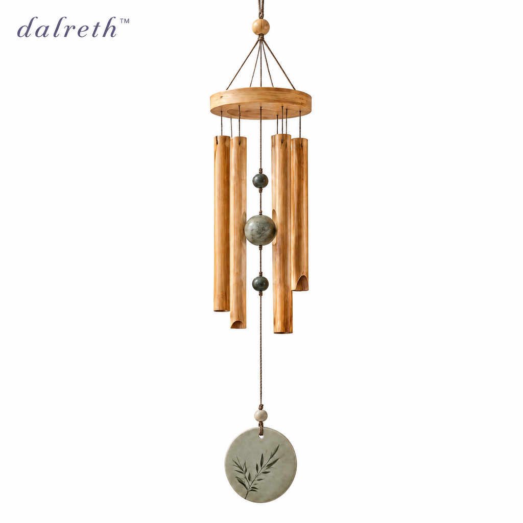𝒅𝒂𝒍𝒓𝒆𝒕𝒉™ Zen Garden Deep-Tone Bamboo Wind Chime