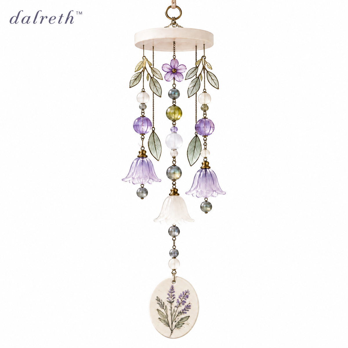 𝒅𝒂𝒍𝒓𝒆𝒕𝒉™ Botanical Glass Bead Garden Wind Chime